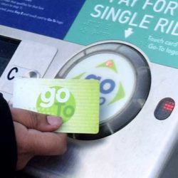 Paying fare with go-to card