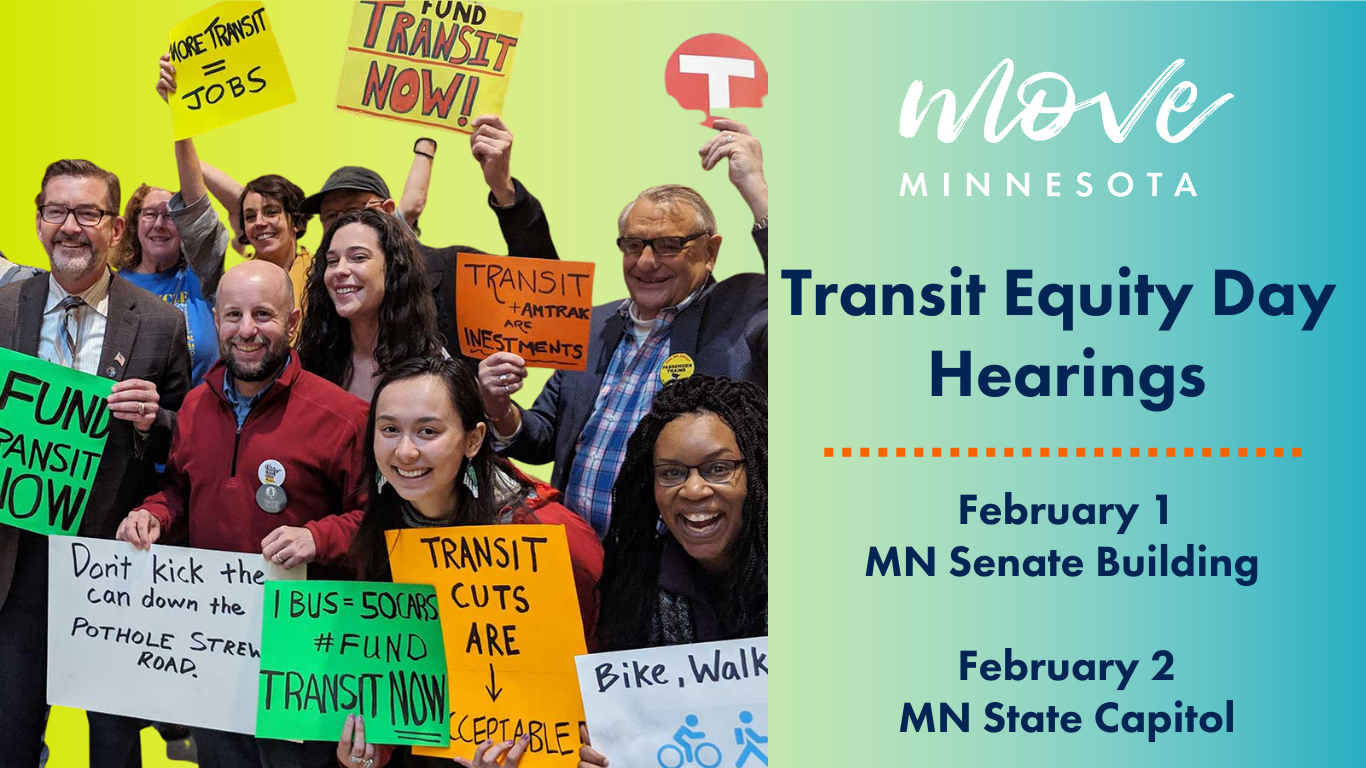 Transit Equity Day Hearings on Feb 1 and 2 Graphic