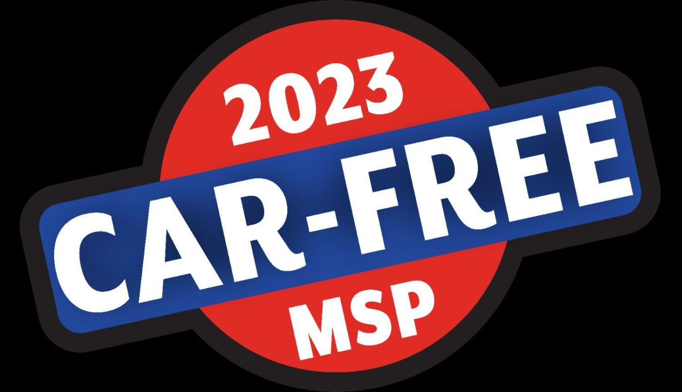 Car-Free MSP 2023 logo